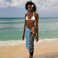 Botswana Independence Day Sarong Kalahari Devils Claw Zebra With Arican Pattern - African Pride