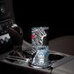 Personalized Botswana Independence Day Skinny Tumbler Kalahari Devils Claw Zebra With Arican Pattern - African Pride
