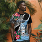 Personalized Botswana Independence Day T shirt Kalahari Devils Claw Zebra With Arican Pattern - African Pride