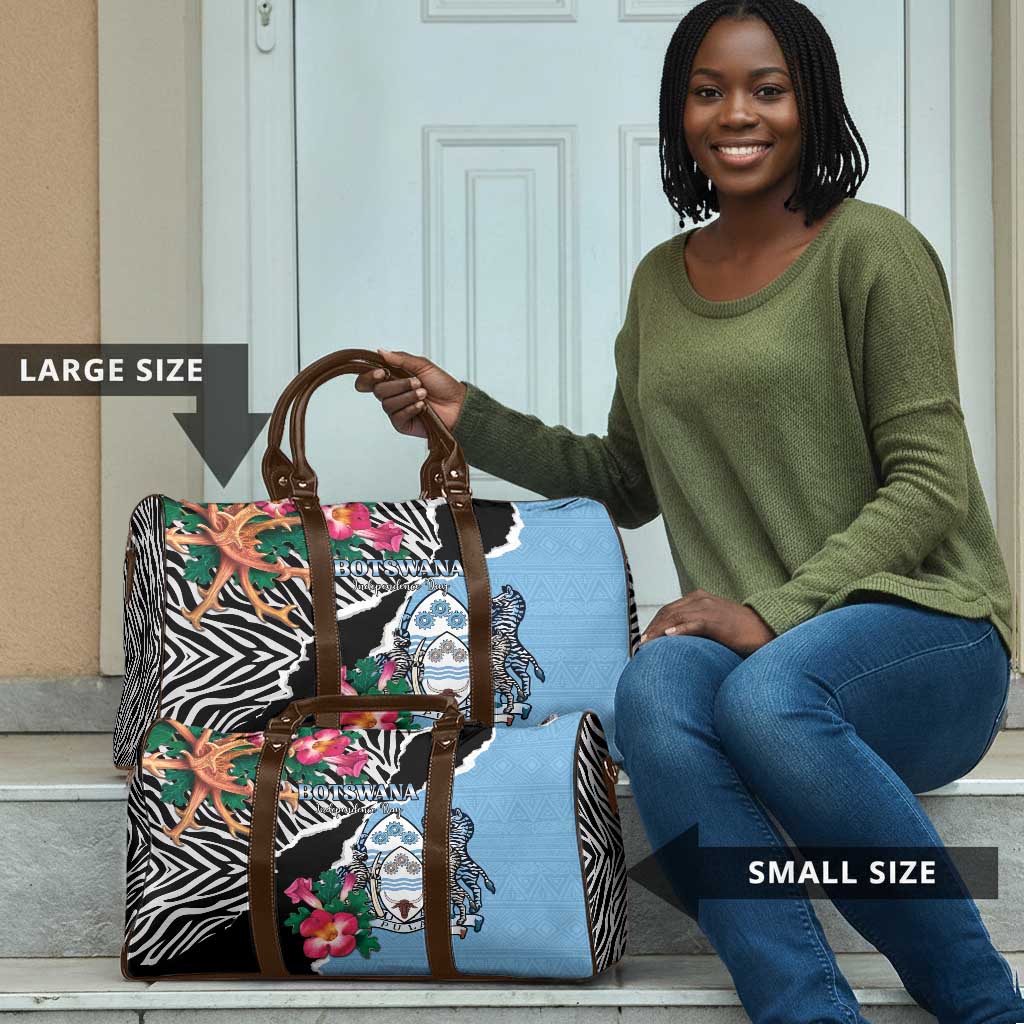 Botswana Independence Day Travel Bag Coat Of Arms Devils Claw