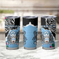 Personalized Botswana Independence Day Tumbler Cup Kalahari Devils Claw Zebra With Arican Pattern - African Pride