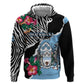 Personalized Botswana Independence Day Zip Hoodie Kalahari Devils Claw Zebra With Arican Pattern - African Pride