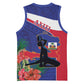 Haiti Neg Marron Basketball Jersey Ayiti Map - Hibiscus Polynesian Pattern - African Pride