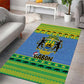 Afro Gabon Christmas Area Rug Coat Of Arm Mix African Pattern