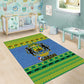 Afro Gabon Christmas Area Rug Coat Of Arm Mix African Pattern