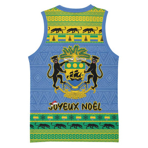Afro Gabon Christmas Basketball Jersey Coat Of Arm Mix African Pattern LT15