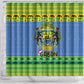 Afro Gabon Christmas Shower Curtain Coat Of Arm Mix African Pattern