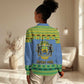 Afro Gabon Christmas Women Casual Shirt Coat Of Arms Mix African Pattern LT15