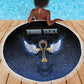 Personalised Egyptian Ankh Beach Blanket Egypt Hieroglyphs Pattern