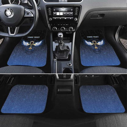 Personalised Egyptian Ankh Car Mats Egypt Hieroglyphs Pattern