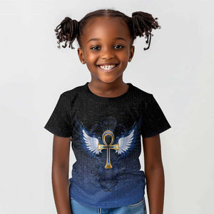 Personalised Egyptian Ankh Kid T shirt Egypt Hieroglyphs Pattern