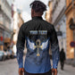 Personalised Egyptian Ankh Long Sleeve Button Shirt Egypt Hieroglyphs Pattern