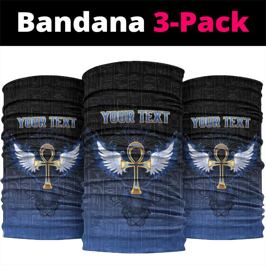 Personalised Egyptian Ankh Neck Gaiter Egypt Hieroglyphs Pattern LT15