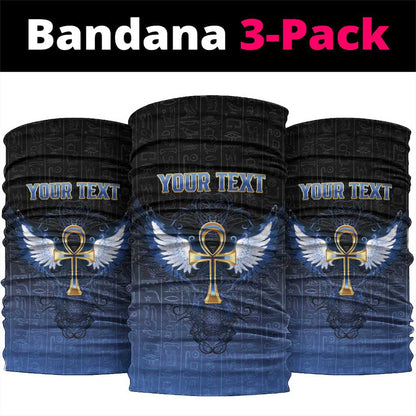 Personalised Egyptian Ankh Neck Gaiter Egypt Hieroglyphs Pattern LT15