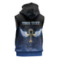 Personalised Egyptian Ankh Sleeveless Zip Hoodie Egypt Hieroglyphs Pattern - African Pride