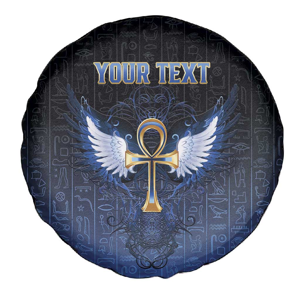 Personalised Egyptian Ankh Spare Tire Cover Egypt Hieroglyphs Pattern