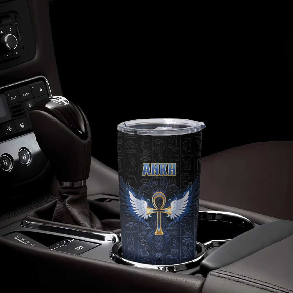 Personalised Egyptian Ankh Tumbler Cup Egypt Hieroglyphs Pattern