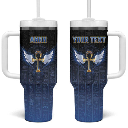 Personalised Egyptian Ankh Tumbler With Handle Egypt Hieroglyphs Pattern