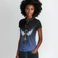 Personalised Egyptian Ankh Women Polo Shirt Egypt Hieroglyphs Pattern