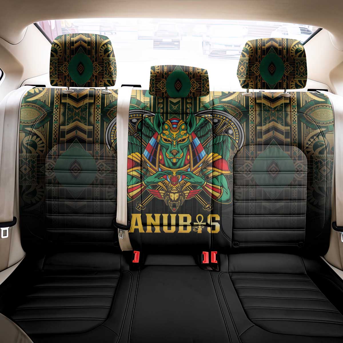 Ancient Egypt Back Car Seat Cover Anubis Egyptian