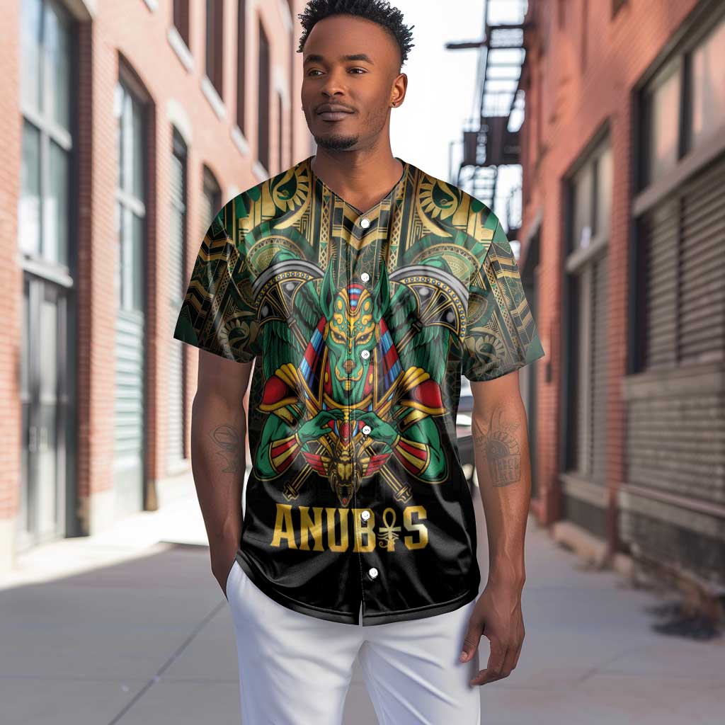 Ancient Egypt Baseball Jersey Anubis Egyptian