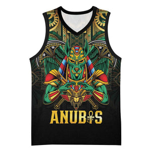Ancient Egypt Basketball Jersey Anubis Egyptian - African Pride