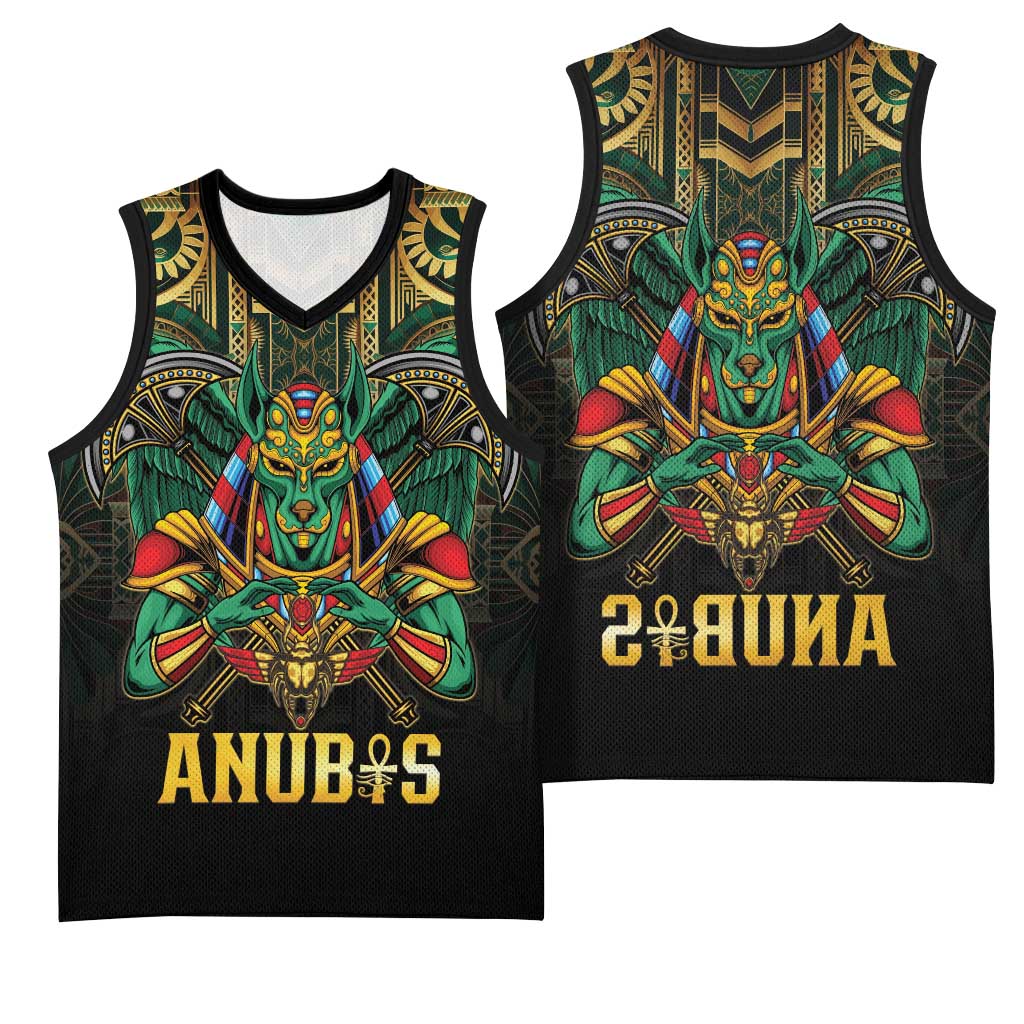 Ancient Egypt Basketball Jersey Anubis Egyptian - African Pride
