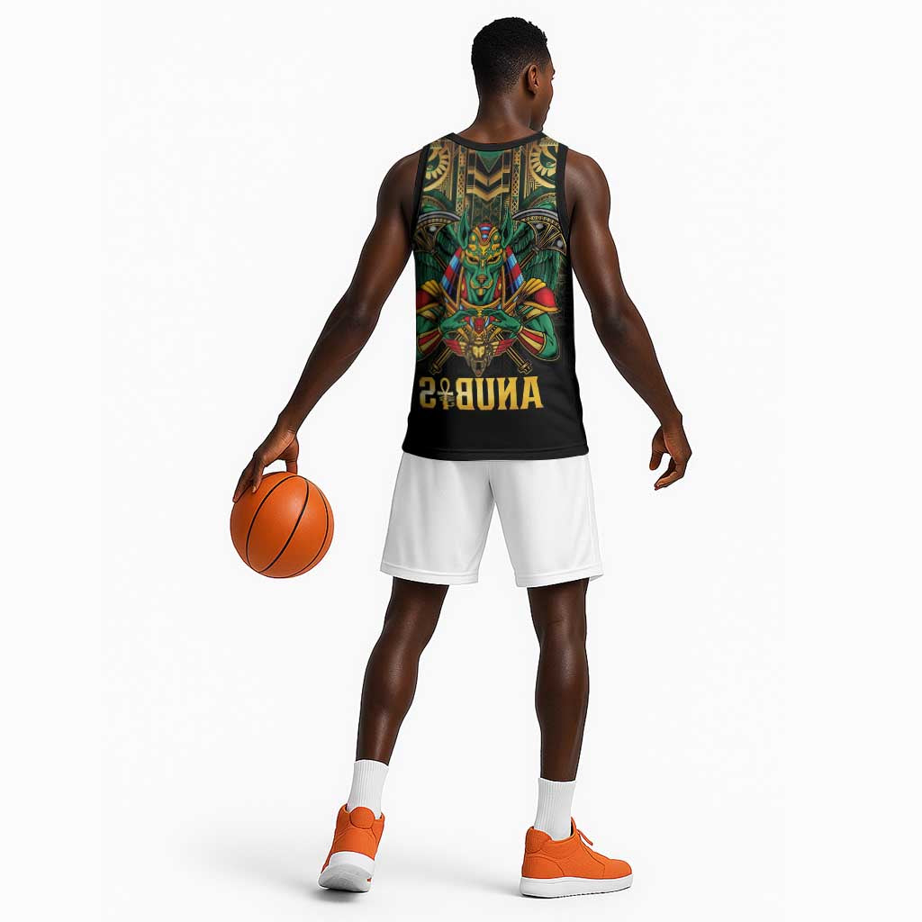 Ancient Egypt Basketball Jersey Anubis Egyptian - African Pride