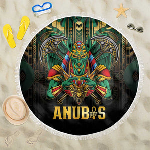Ancient Egypt Beach Blanket Anubis Egyptian