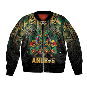 Ancient Egypt Bomber Jacket Anubis Egyptian