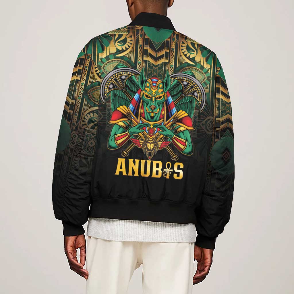 Ancient Egypt Bomber Jacket Anubis Egyptian