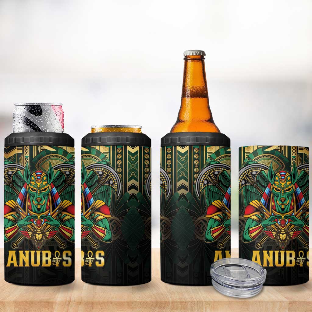 Ancient Egypt 4 in 1 Can Cooler Tumbler Anubis Egyptian