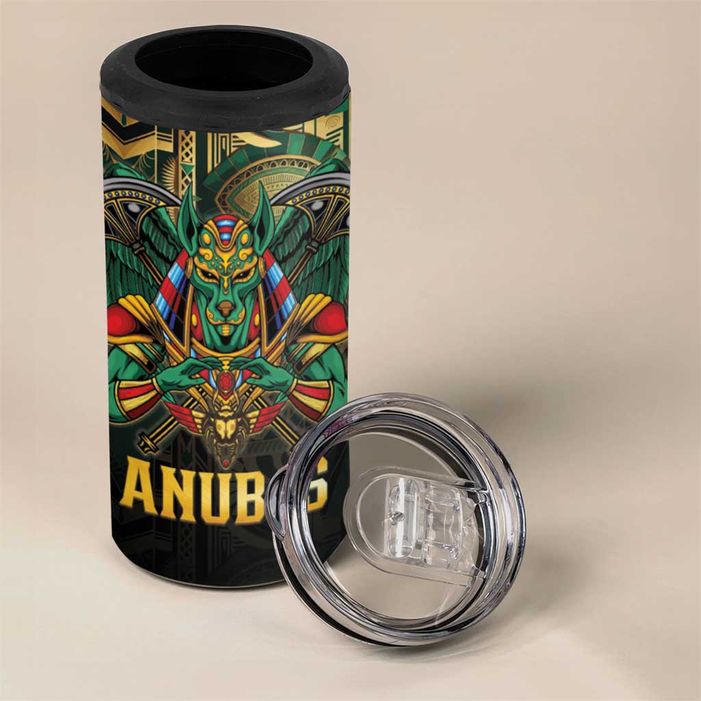 Ancient Egypt 4 in 1 Can Cooler Tumbler Anubis Egyptian