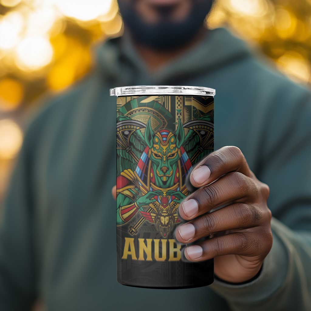 Ancient Egypt 4 in 1 Can Cooler Tumbler Anubis Egyptian