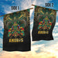 Ancient Egypt Garden Flag Anubis Egyptian