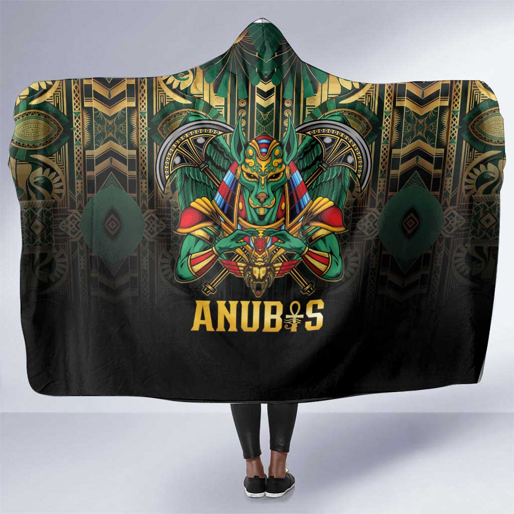 Ancient Egypt Hooded Blanket Anubis Egyptian