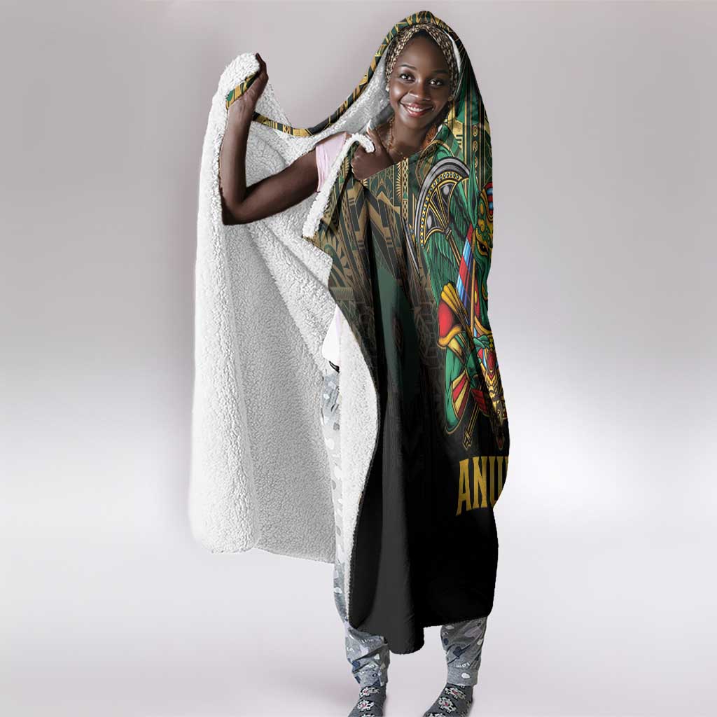 Ancient Egypt Hooded Blanket Anubis Egyptian