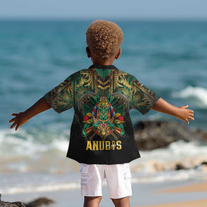 Ancient Egypt Kid Hawaiian Shirt Anubis Egyptian