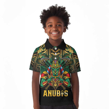 Ancient Egypt Kid Polo Shirt Anubis Egyptian