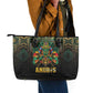 Ancient Egypt Leather Tote Bag Anubis Egyptian