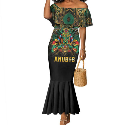 Ancient Egypt Mermaid Dress Anubis Egyptian
