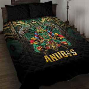 Ancient Egypt Quilt Bed Set Anubis Egyptian