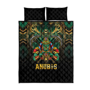 Ancient Egypt Quilt Bed Set Anubis Egyptian
