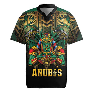 Ancient Egypt Rugby Jersey Anubis Egyptian