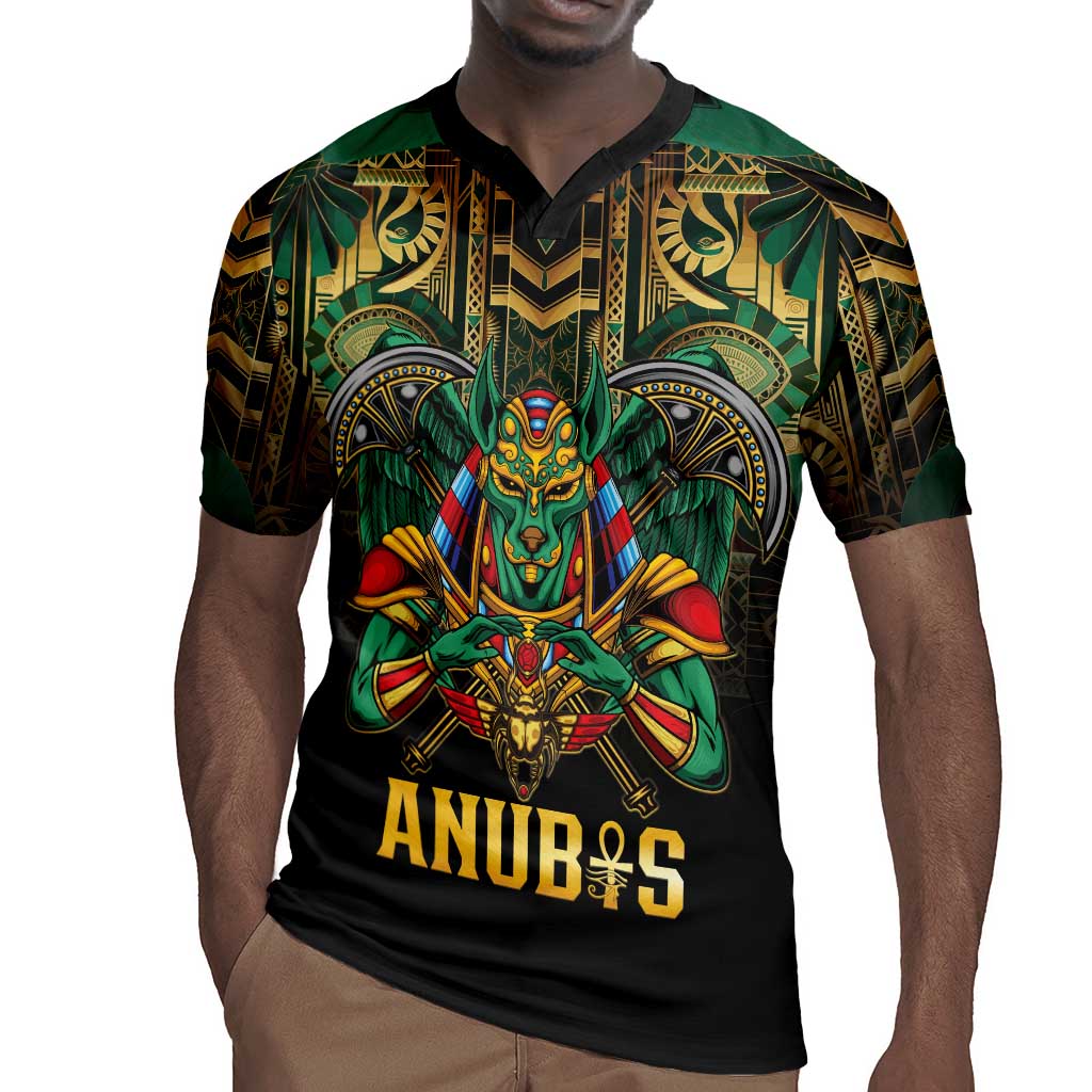 Ancient Egypt Rugby Jersey Anubis Egyptian