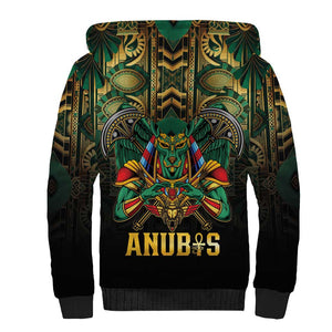 Ancient Egypt Sherpa Hoodie Anubis Egyptian