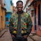 Ancient Egypt Sleeve Zip Bomber Jacket Anubis Egyptian
