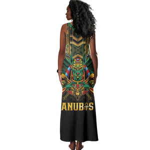 Ancient Egypt Tank Maxi Dress Anubis Egyptian