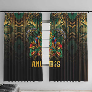 Ancient Egypt Window Curtain Anubis Egyptian