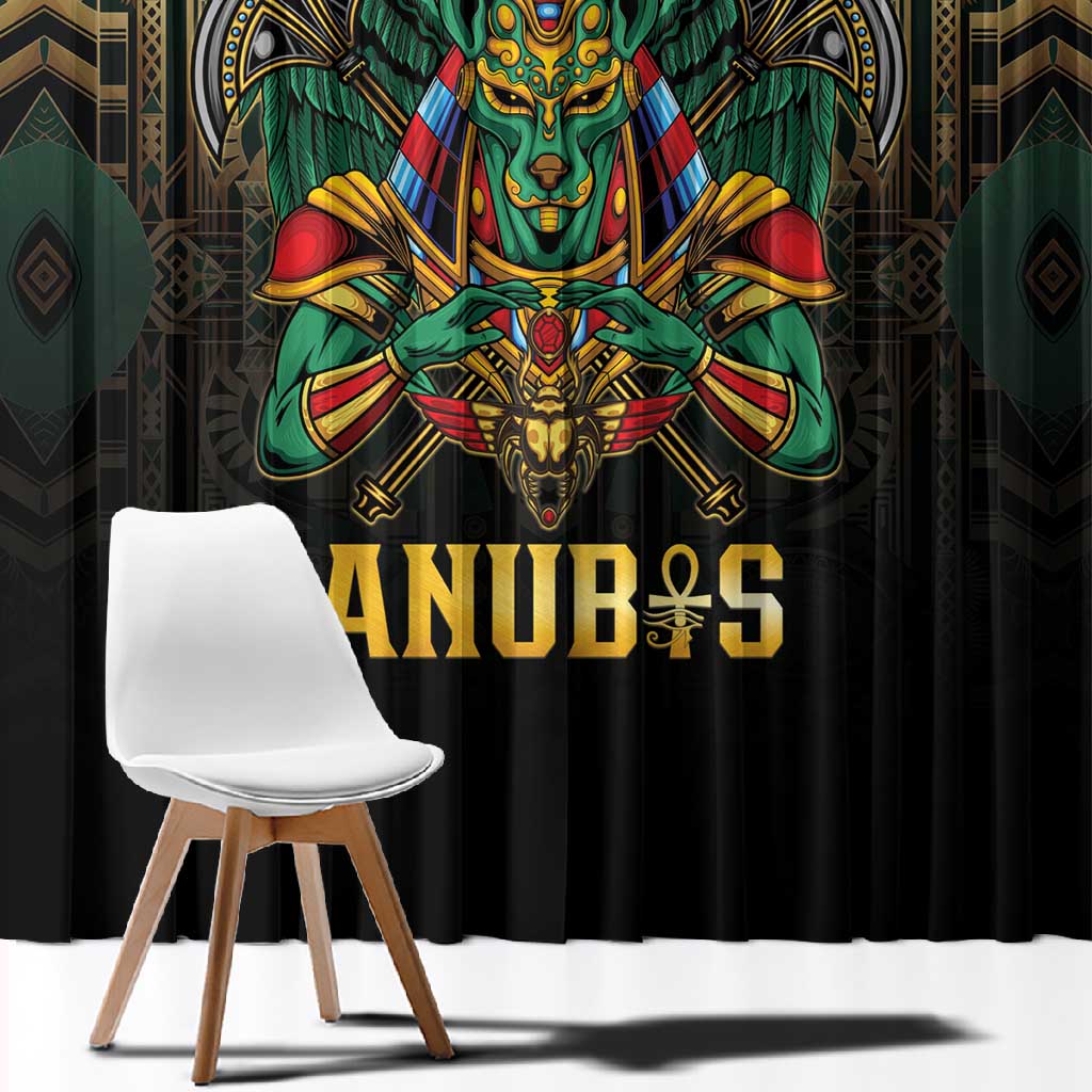 Ancient Egypt Window Curtain Anubis Egyptian